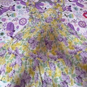 Multicolored Sweetheart Sleeveless Sundress  FIRM PRICE